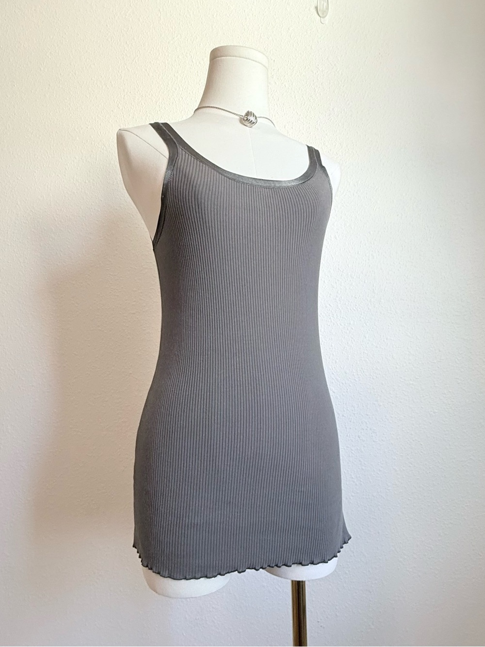 Y2K Gap Extra Long Cami Tank Top McBling Indie Casual